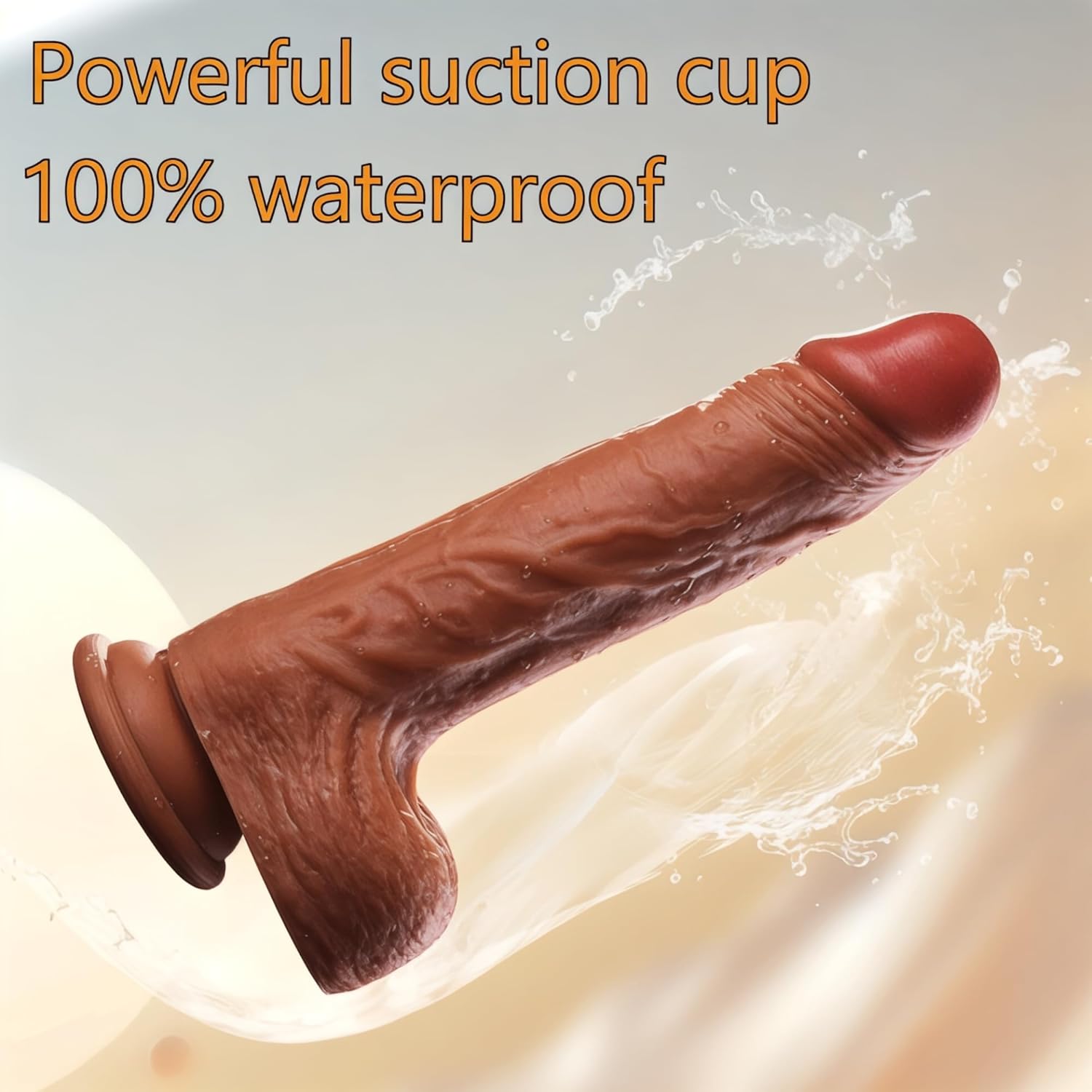 Moonuo Rechargeable Vibrating 9 inches Dildo - Image 4
