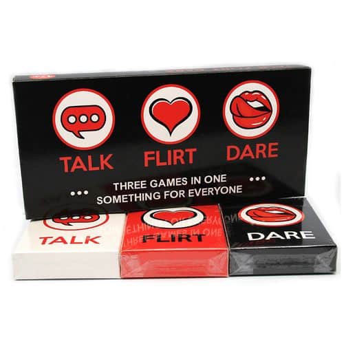Talk Flirt Dare 3 in 1 Card Game