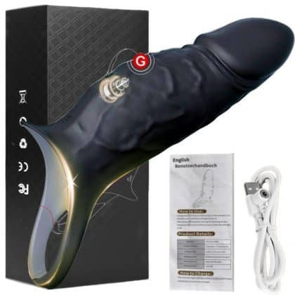 War Wolf Sperm Lock Ring Vibrating Penis Sleeve