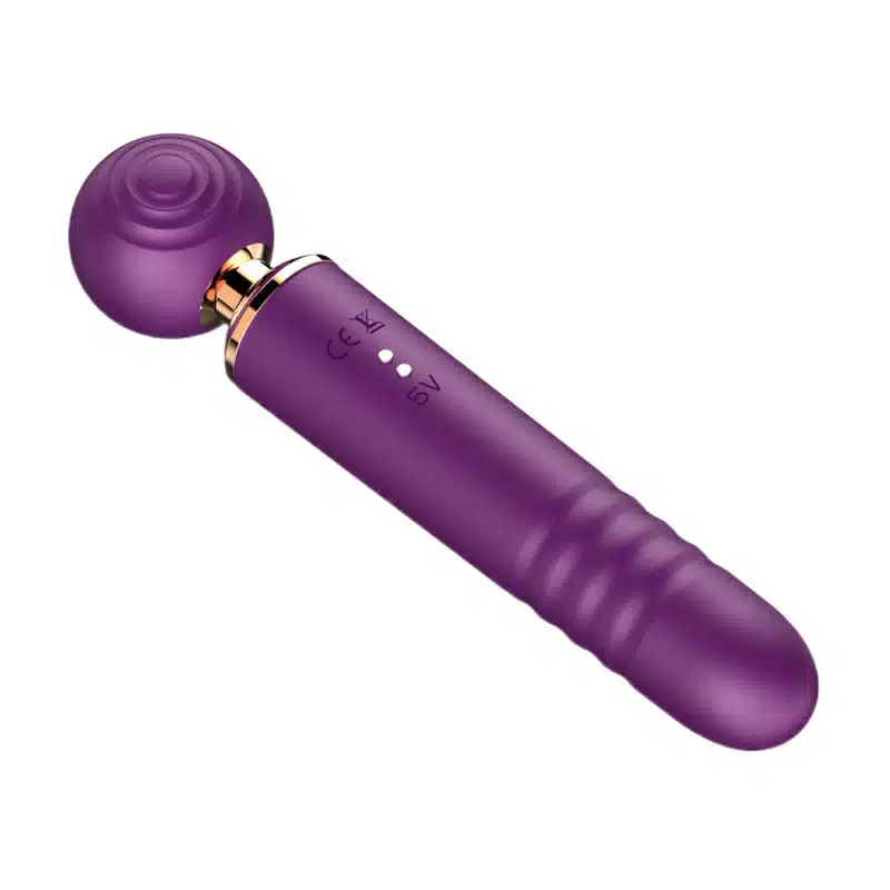 3 in 1 Sucking, Thrusting And Vibrating Meng Magic Wand Vibrator - Image 2