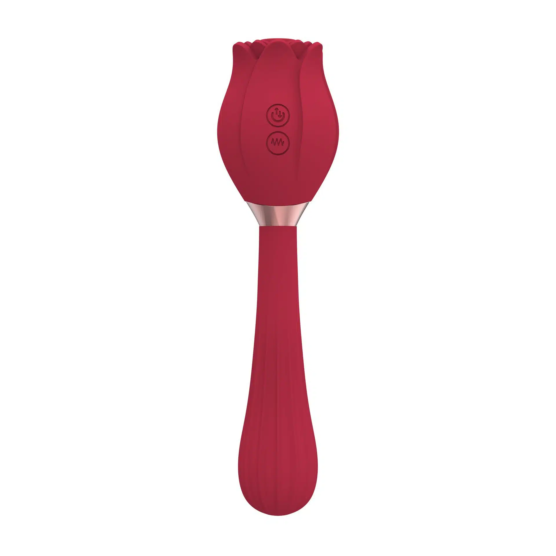 Rose vibrator with handle Rose Sucker Clitoral with Magic Wand Handle