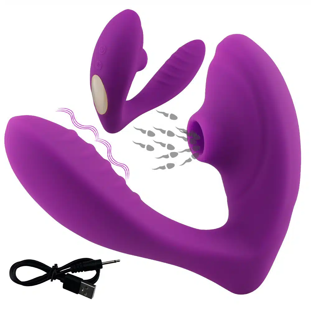 Mary Sucker Wearable Sucking Vibrator USB Rechargeable Vibrator 10 Vibration and Sucking Modes - Image 2