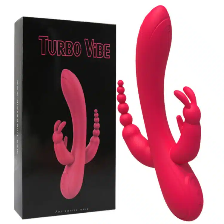 Turbo Vibe Triple Action Vibrator Clitoral and G-Spot Stimulation Rechargeable Vibrator for Women - Image 2