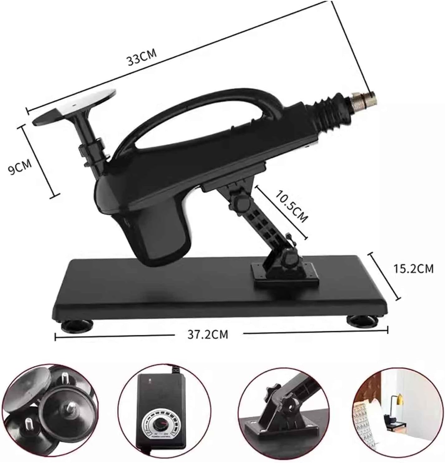 Unisex Automatic Sex Machine With Adjustable Speed and Multiple Attachments. - Image 2