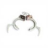 Metal Handcuffs with Keys Heavy Duty Silver Tone Costume Roleplay Accessory