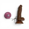 David Nick Realistic Dildo Battery-Powered Remote Electric Silicone Vibrator